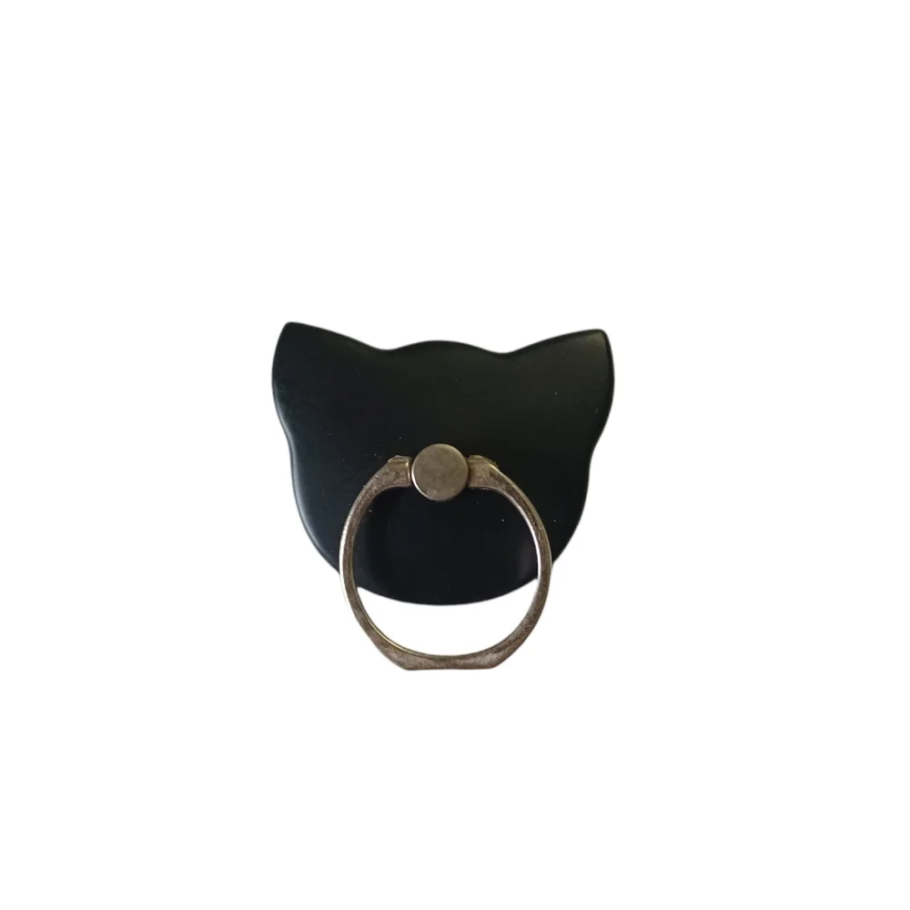 Kitty Black Cell Phone Ring Grip